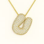 Bruce & Co Bubble Initial Crystal Necklace, A–Z, 18 in