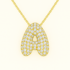Bruce & Co Bubble Initial Crystal Necklace, A–Z, 18 in
