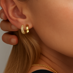 Bruce & Co Amy – Multirow Pave Huggie Earrings