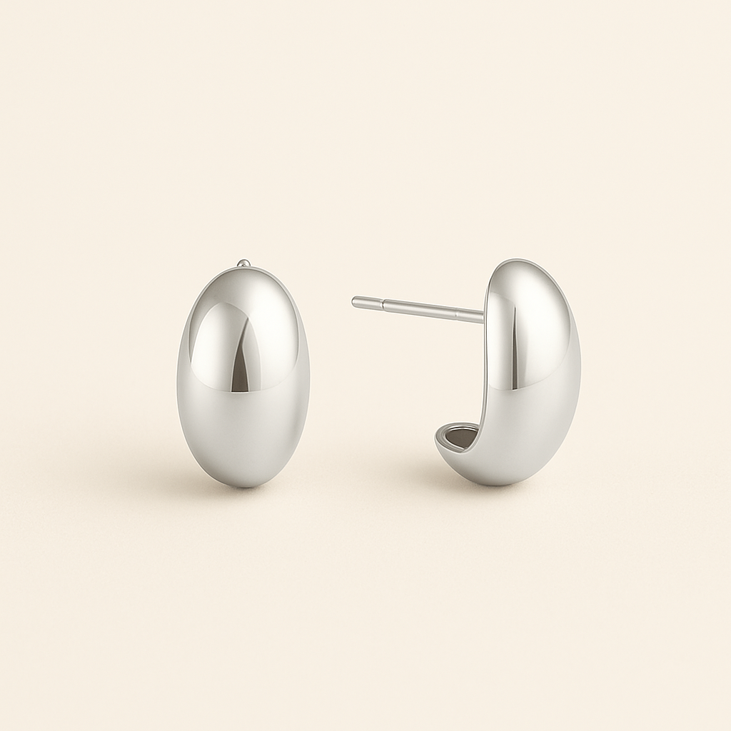 Bruce & Co Celeste – Smooth Dome Stud Earrings