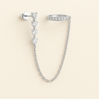 Bruce & Co Audra – Crystal Chain Ear Cuff Earring