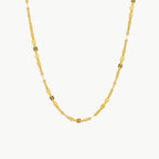 Bruce & Co Dainty – Fine Metal Station Choker, 39 cm