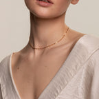Bruce & Co Dainty – Fine Metal Station Choker, 39 cm