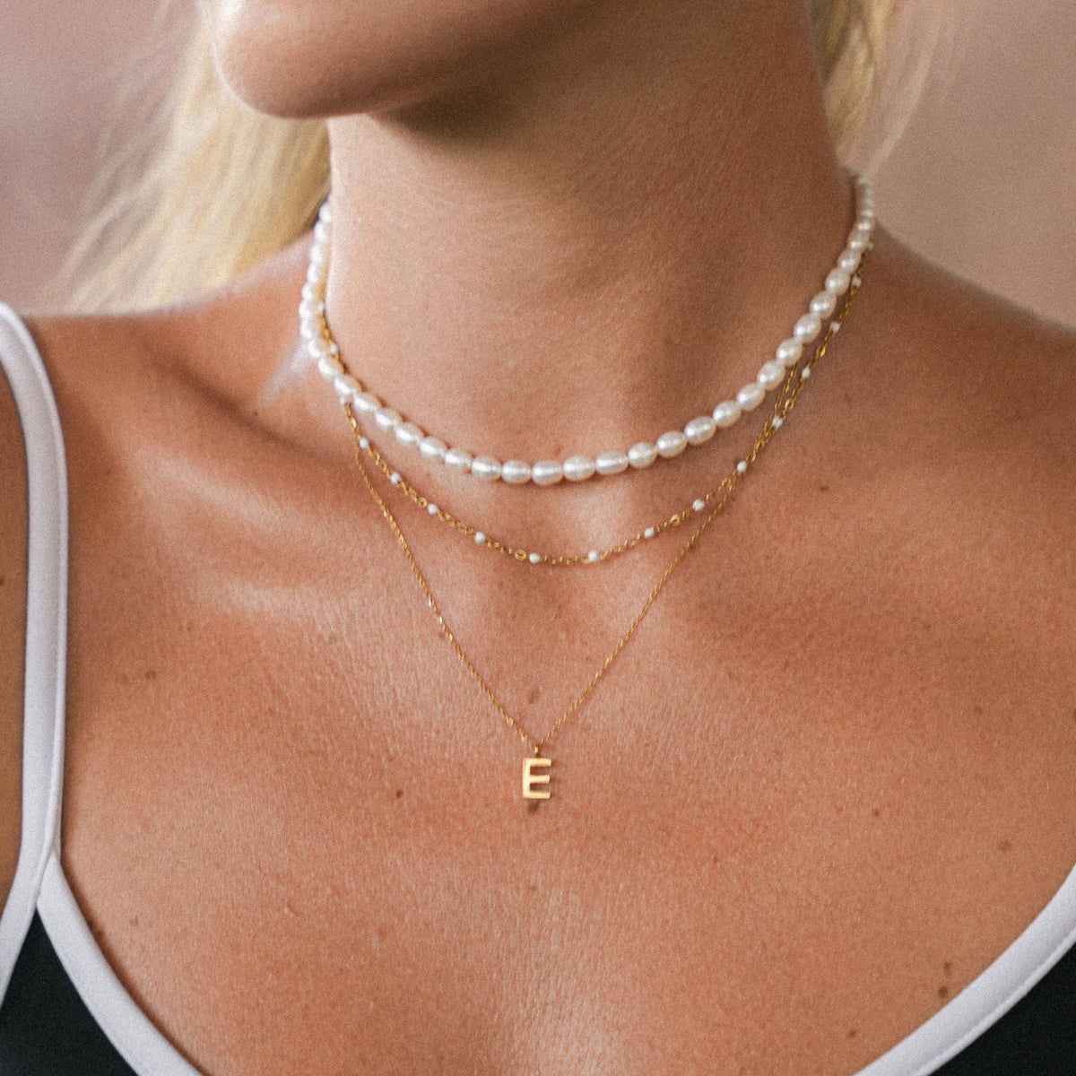 Bruce & Co Initial Letter Pendant Necklace, A–Z, 45 cm