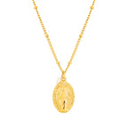 Bruce & Co Faith – Oval Devotional Medal and Pearl Necklace