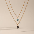 Bruce & Co Oval Turquoise Pendant Necklace, 5 × 7 mm