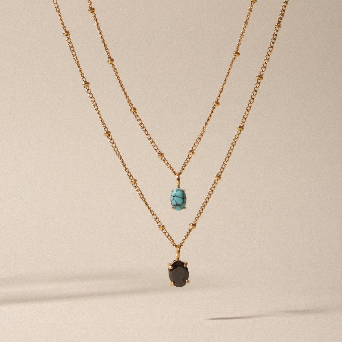 Bruce & Co Oval Turquoise Pendant Necklace, 5 × 7 mm