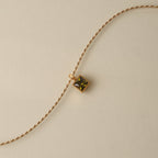 Bruce & Co Verde – Square Green Zircon Rope Necklace