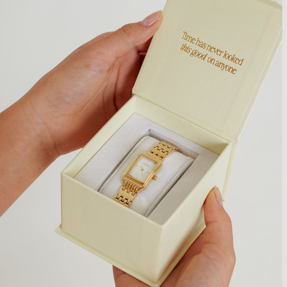 Bruce & Co Astra – Rectangular Mother-of-Pearl Quartz Watch