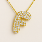 Bruce & Co Bubble Initial Crystal Necklace, A–Z, 18 in