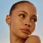 Bruce & Co Zircon Drop Hoop Earrings, 8 mm