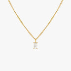 Bruce & Co Glow – Clear Rectangular Pendant Necklace, 45 cm