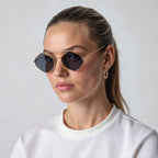 Polarized UV400 Geometric Metal Sunglasses – DOHA