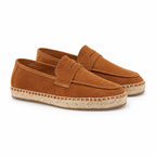 Dorerel men's suede penny espadrille loafers – brown studio