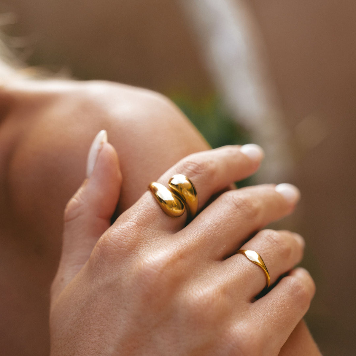 Bruce & Co Double Twist – Open Wrap Statement Ring