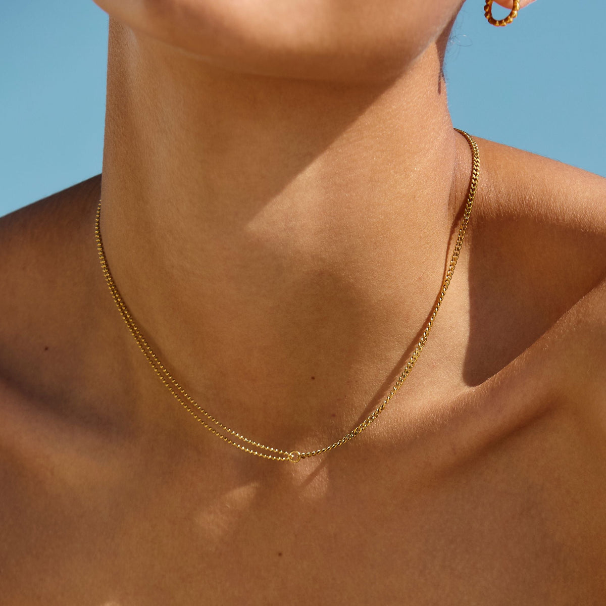 Bruce & Co Double Trouble – Split Chain Choker, 39 cm