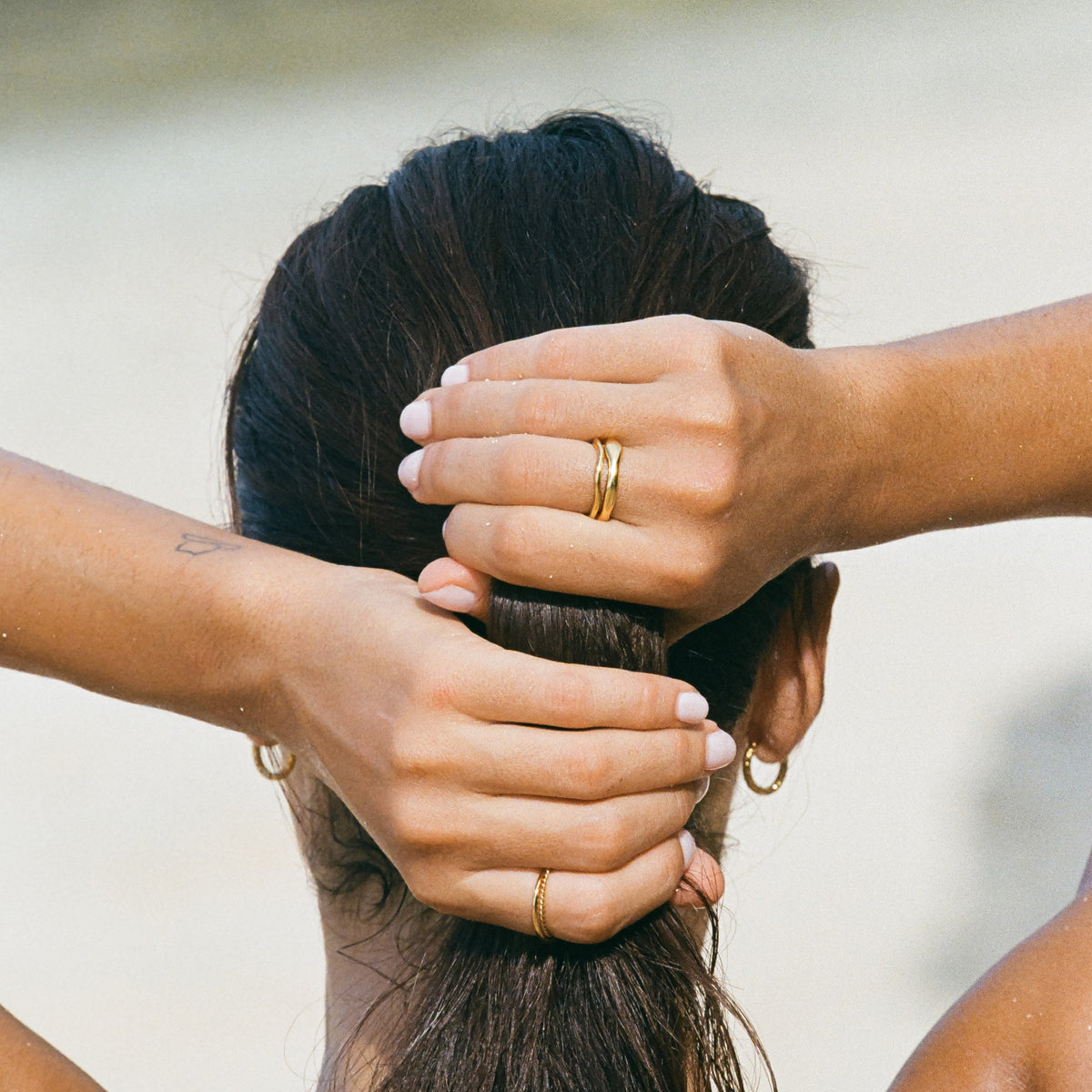 Bruce & Co Gemini – Two Sculpted Stacking Rings Set