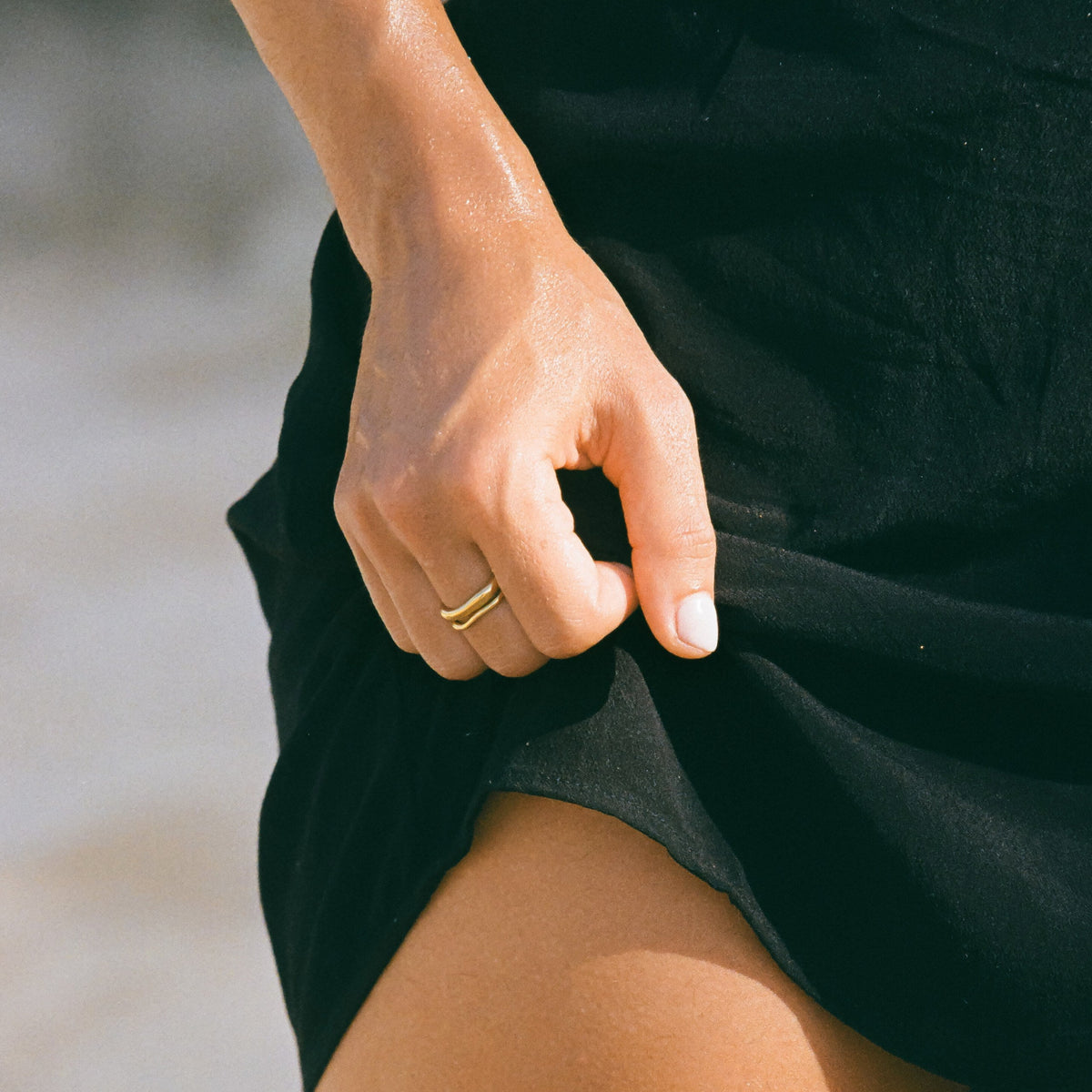 Bruce & Co Gemini – Two Sculpted Stacking Rings Set