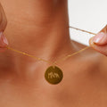 Bruce & Co Drawing Disc Necklace