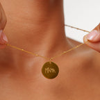 Bruce & Co Drawing Disc Necklace