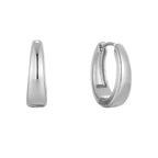 Bruce & Co Teardrop Hoop Earrings, 17.5 mm, Steel