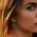 Bruce & Co Spark – Zircon Teardrop Huggie Earrings