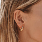 Bruce & Co Teardrop Hoop Earrings, 17.5 mm, Steel