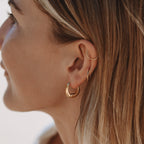 Bruce & Co Teardrop Hoop Earrings, 17.5 mm, Steel