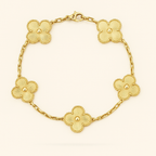 Bruce & Co Gold-Tone Clover Necklace Bracelet Earrings Set