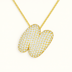 Bruce & Co Bubble Initial Crystal Necklace, A–Z, 18 in