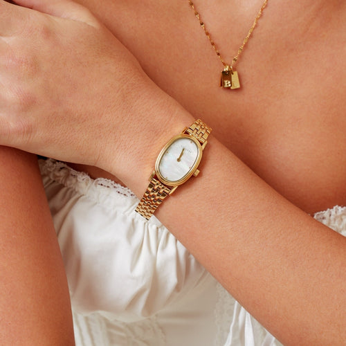 Bruce & Co Aurea – Oval Mother-of-Pearl Quartz Watch