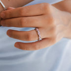 Bruce & Co Peony – Pink Zircon Teardrop Eternity Ring
