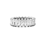 Bruce & Co Rectangular Zircon Eternity Ring, 6.7 mm