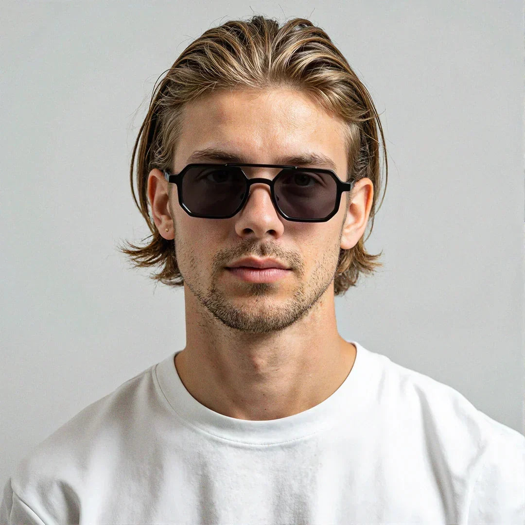 Polarized UV400 Geometric Metal Sunglasses – MONTREAL