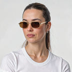 Polarized UV400 Rectangular Metal Sunglasses – ZURICH