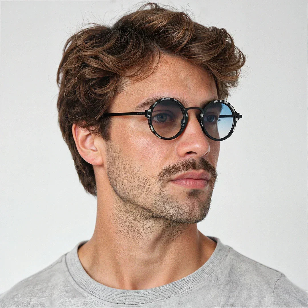 Polarized UV400 Round Metal Sunglasses – ANTWERP