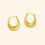 Bruce & Co Evie – Rounded Dome Hoop Earrings