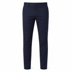 Fiormora men's slim-fit chino trousers – navy front studio