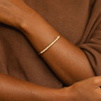 Bruce & Co Freshwater Pearl Row Cuff Bracelet, Steel