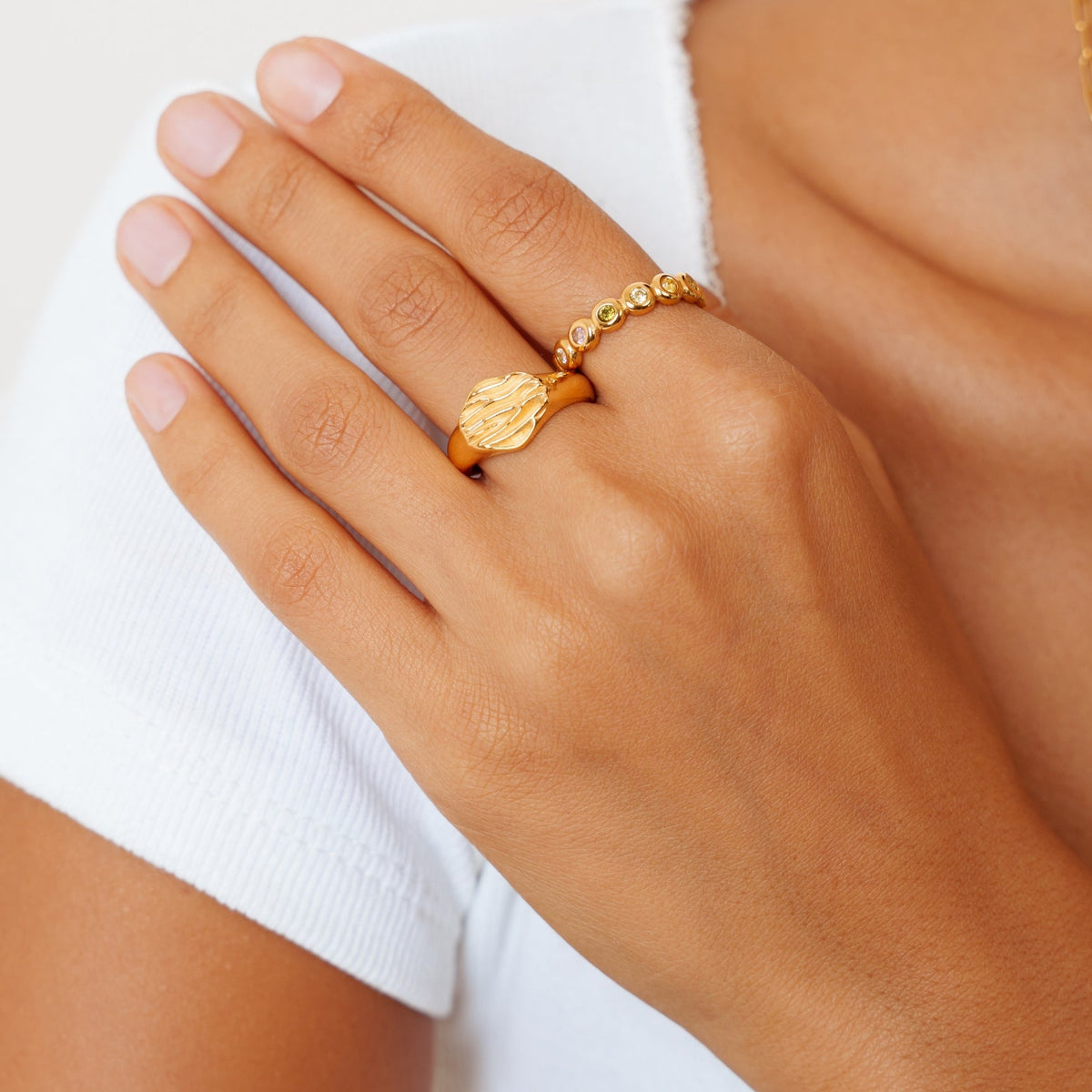 Bruce & Co Candy – Pastel Zircon Eternity Band Ring