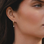 Bruce & Co Spark – Zircon Teardrop Huggie Earrings