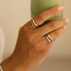Bruce & Co Mood Swings – Two Rounded Band Rings Set