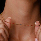 Bruce & Co Bahía – Multicolor Beaded Choker, 39 cm