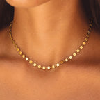 Bruce & Co Ilios – Round Disc Chain Choker, 39 cm