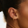 Bruce & Co Beaded Edge Hoop Earrings, 9 mm