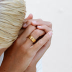 Bruce & Co Bold – Wide Ribbed Band Ring