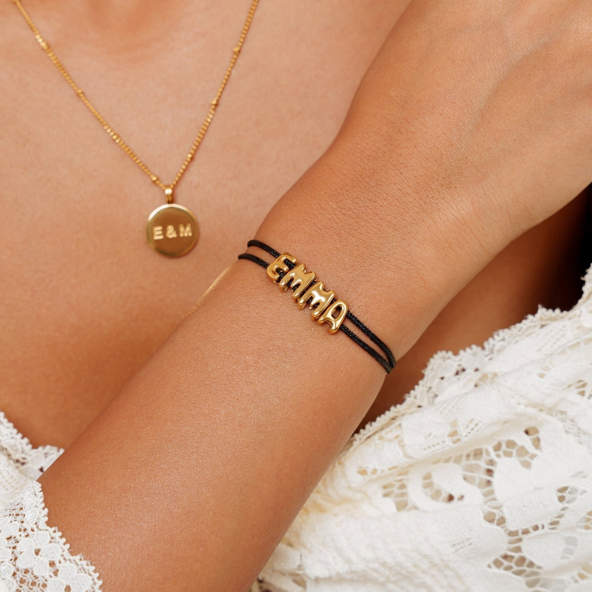 Bruce & Co Bubble Name Bracelet