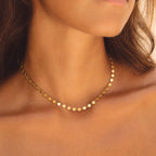 Bruce & Co Ilios – Round Disc Chain Choker, 39 cm