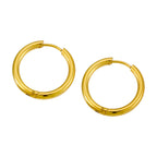 Bruce & Co Classic Plain Hoop Earrings, 14–21 mm