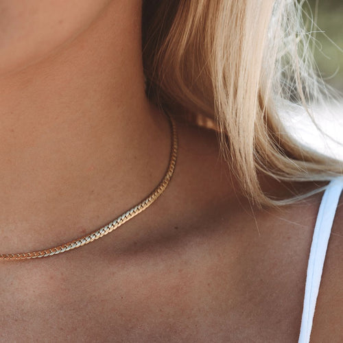 Bruce & Co Classy – Curb Chain Choker, 3 mm × 36 cm